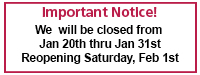 Closed Jan 2025 notice