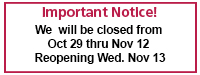 Temp Closed Notice